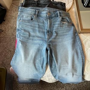 AE high waisted mom jeans